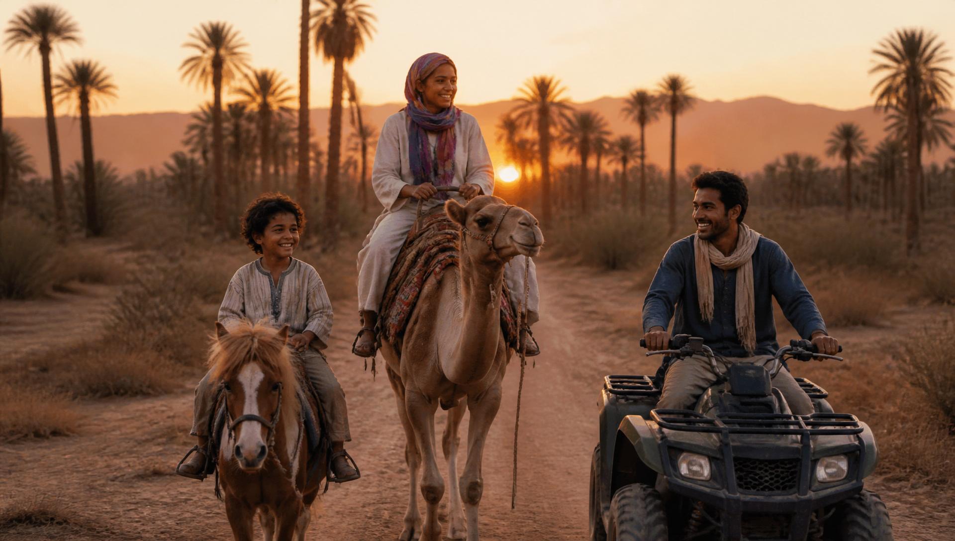 Marrakech Palmeraie desert adventures - quad, camel and pony