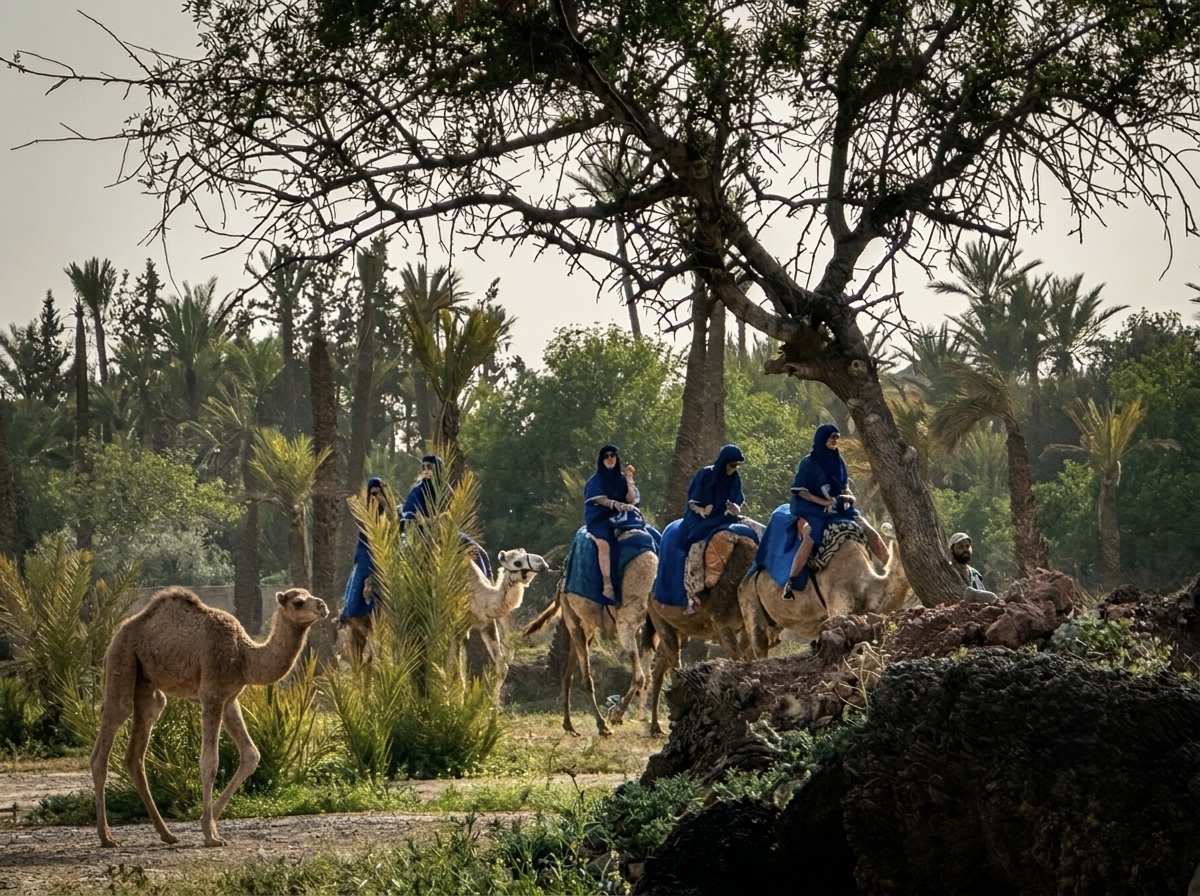 Traditional camel ride Marrakech 2