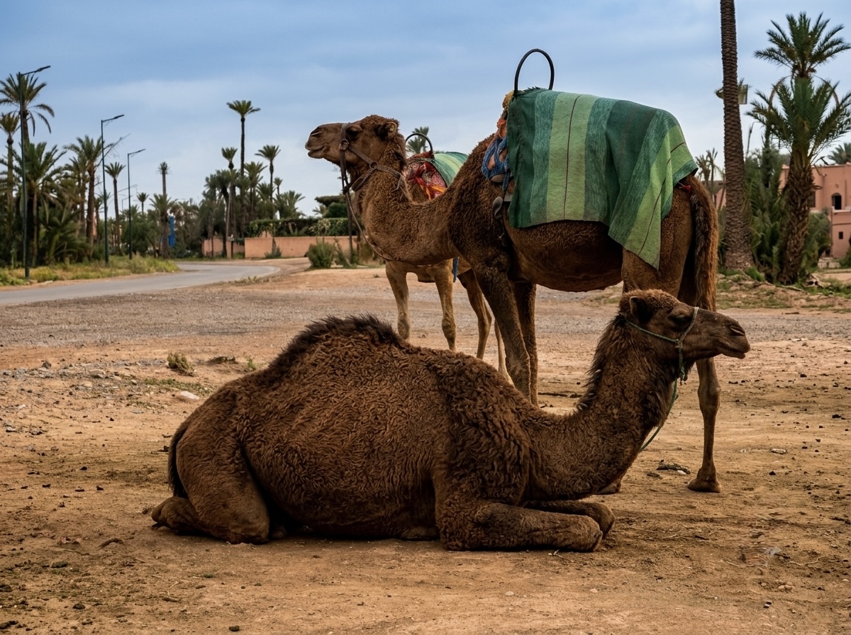 Traditional camel ride Marrakech 3
