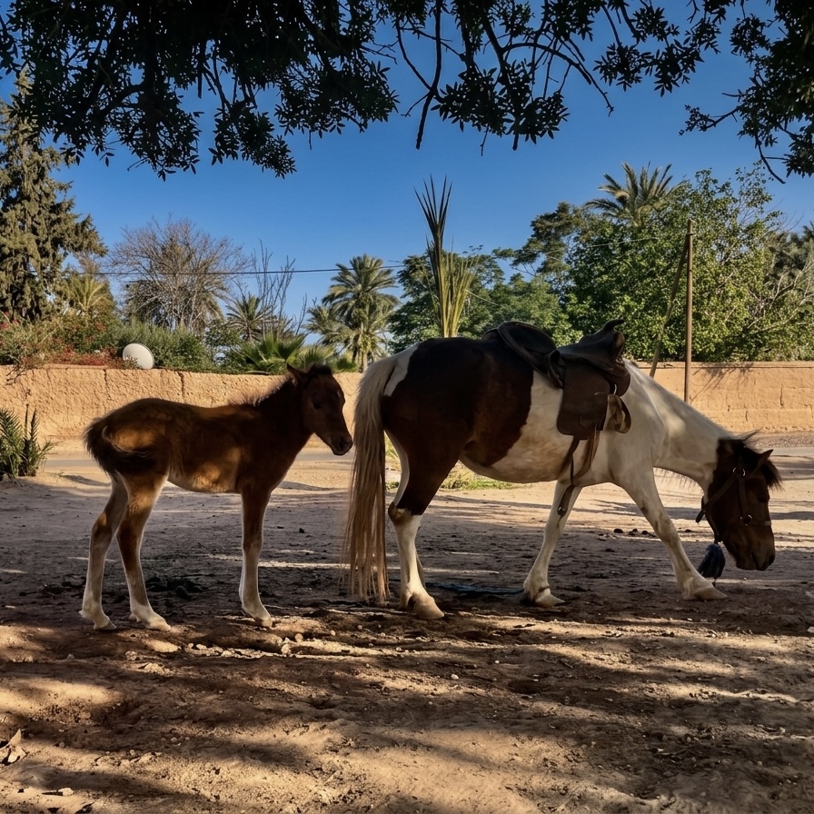 Family pony ride Palmeraie 4