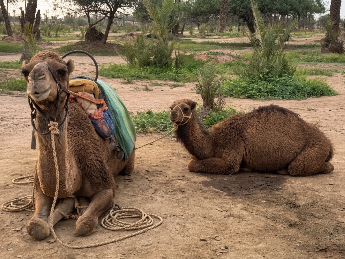 Traditional camel ride Marrakech 4
