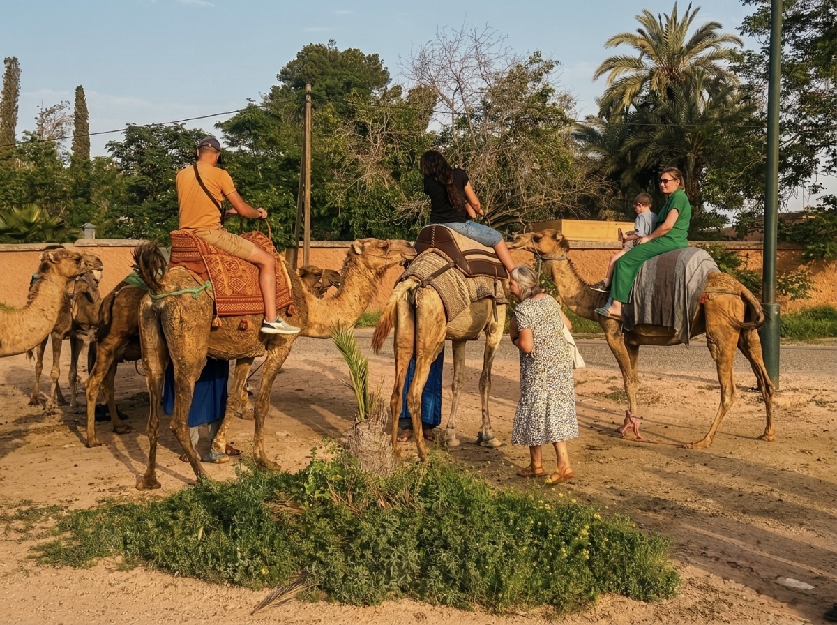 Traditional camel ride Marrakech 5